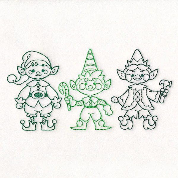Storybook Christmas Characters -  Elves - Image 3