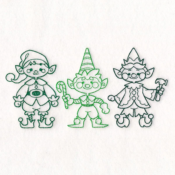Storybook Christmas Characters -  Elves - Image 4