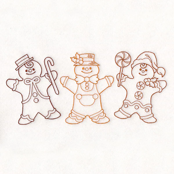 Storybook Christmas Characters - Gingerbread Men - Image 3