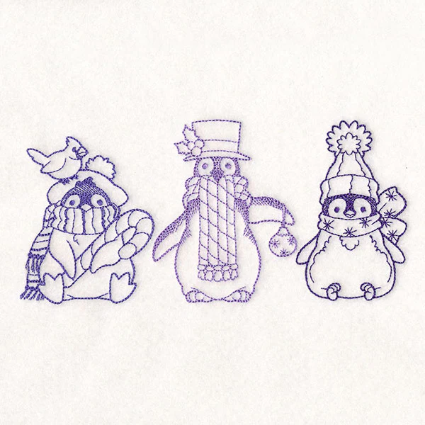Storybook Christmas Characters - Penguins - Image 3