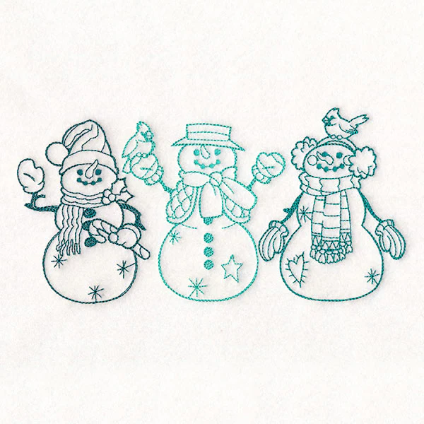 Storybook Christmas Characters - Snowmen - Image 3