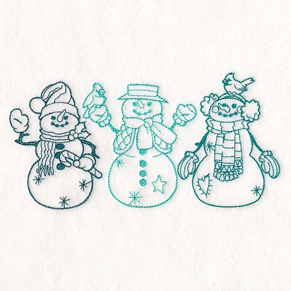 Storybook Christmas Characters - Snowmen - Image 4