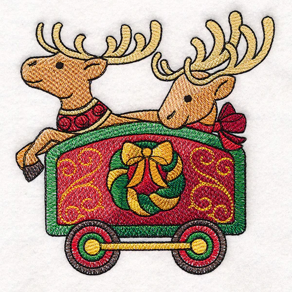 Storybook Christmas Train - Reindeer Car - Image 7