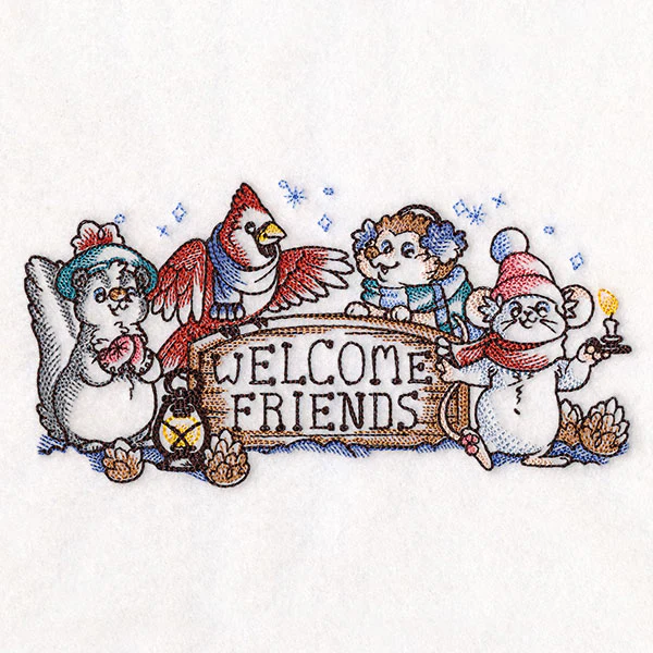 Storybook Welcome Friends Animals Sign - Image 4