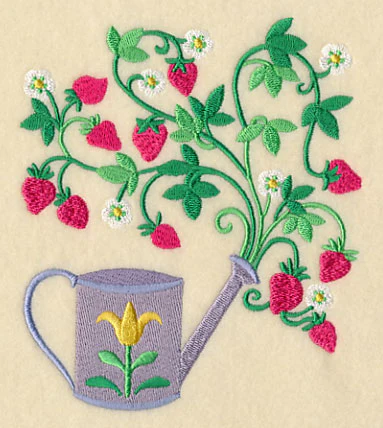 Strawberries and Watering Can - Image 3