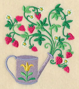 Strawberries and Watering Can - Image 4