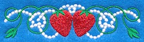 Strawberry Border (Candlewicking) - Image 2