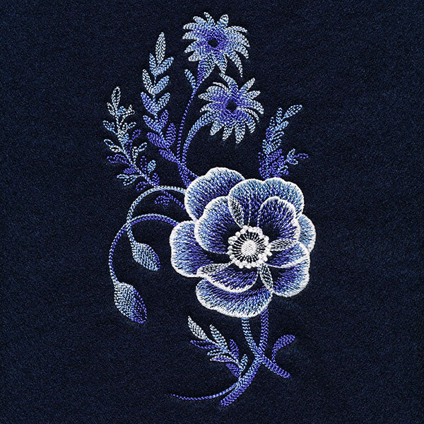 Stunning in Cyanotype Poppy Bouquet - Image 5