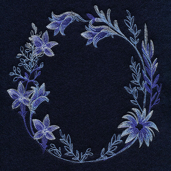 Stunning in Cyanotype Wreath - Image 5