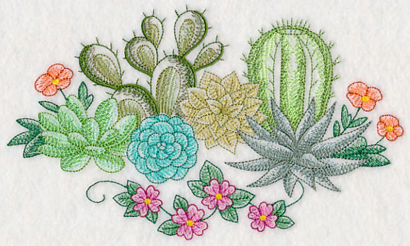 Succulents and Cacti (Toile) - Image 3