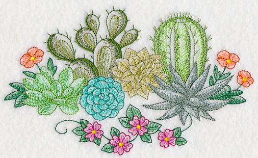 Succulents and Cacti (Toile) - Image 4