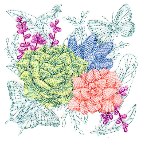 Succulents in Watercolor Medley - Image 5