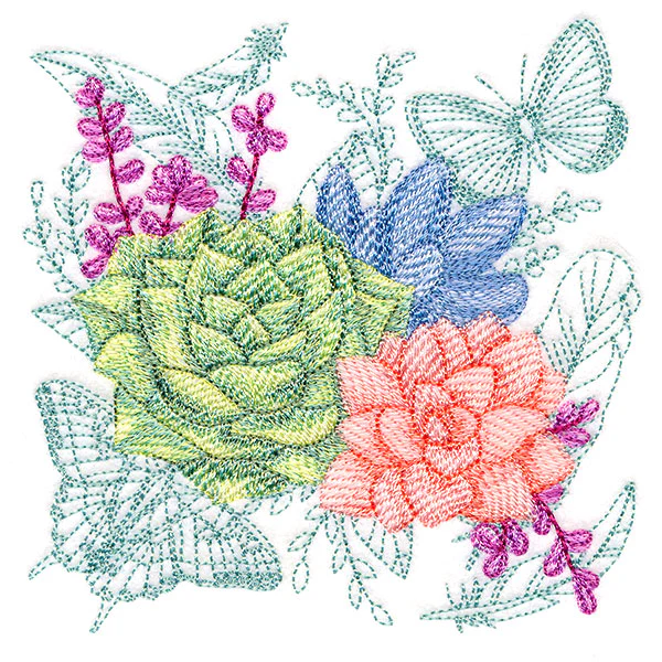 Succulents in Watercolor Medley - Image 7