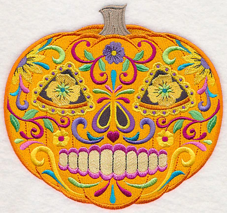 Sugar Skull Pumpkin - Image 2