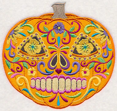 Sugar Skull Pumpkin - Image 3
