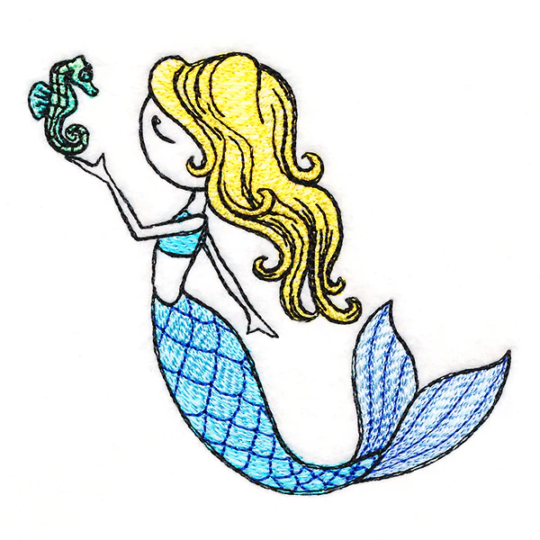 Summer Breeze Mermaid with Seahorse - Image 3