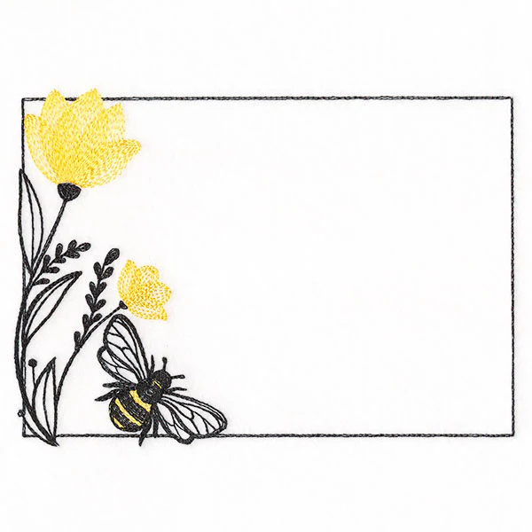 Summer Buzz Bee Quilt Label - Image 3