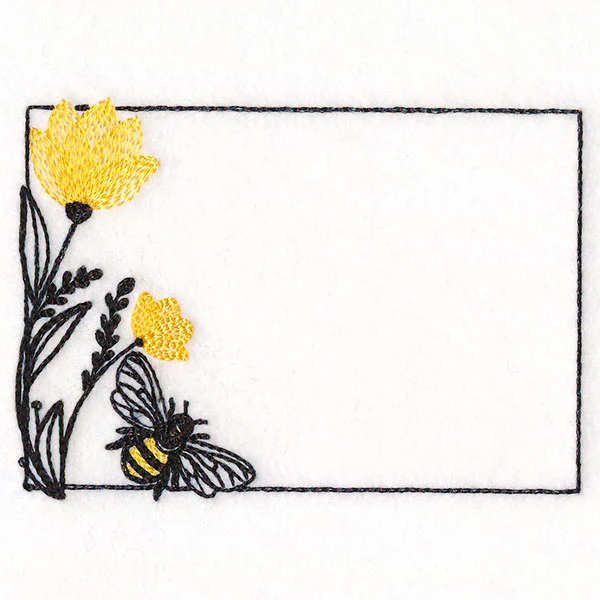 Summer Buzz Bee Quilt Label - Image 5
