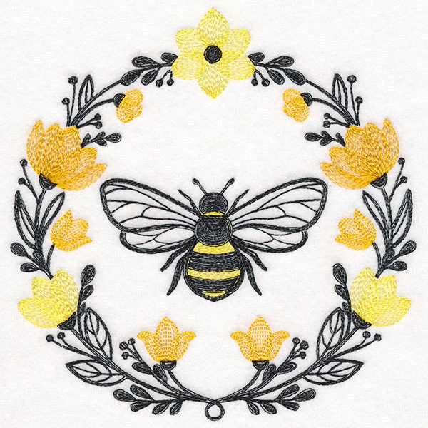 Summer Buzz Bee Wreath - Image 4