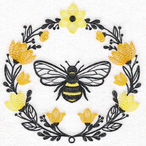 Summer Buzz Bee Wreath - Image 7