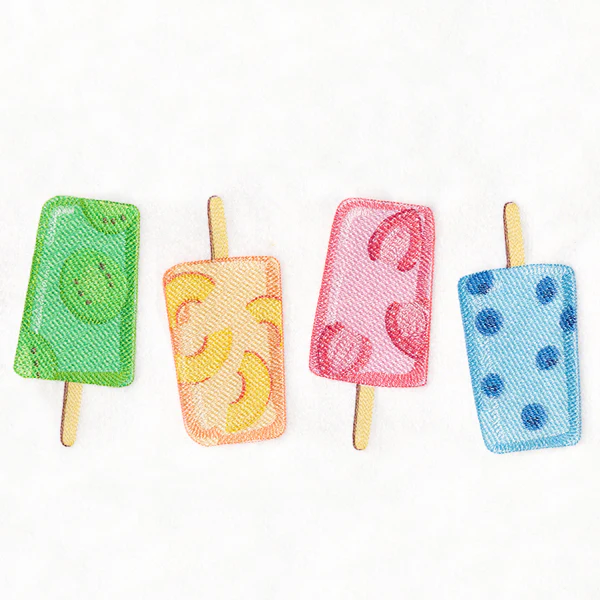 Summer Fruits Popsicle Border
