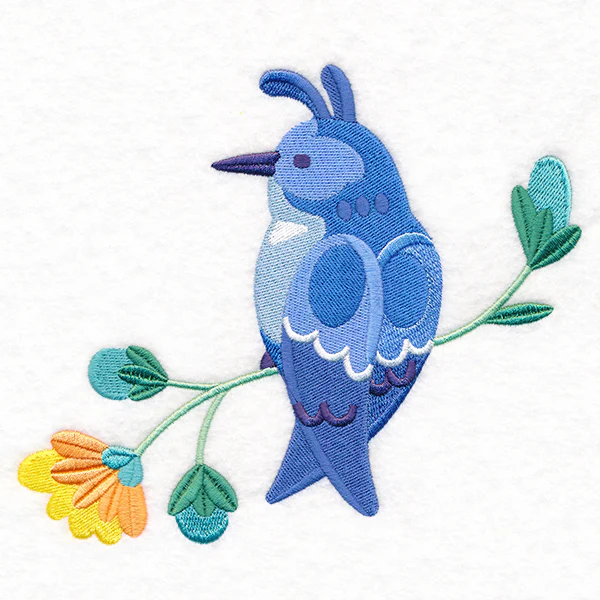 Summer Fun Bird and Flowers 1 - Image 3