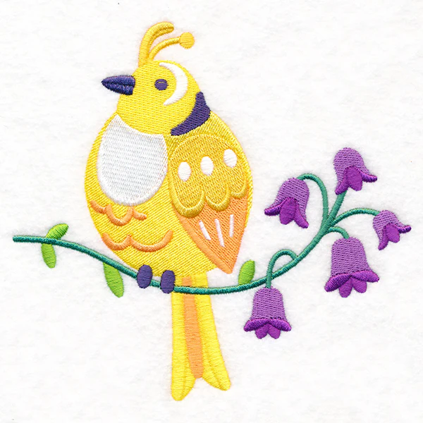 Summer Fun Bird and Flowers 3 - Image 3