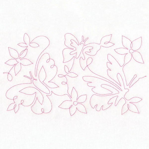 Summer Garden - Butterflies 2 (Edge-to-Edge Quilting)