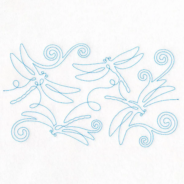 Summer Garden - Dragonflies (Edge-to-Edge Quilting) - Image 2