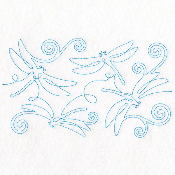 Summer Garden - Dragonflies (Edge-to-Edge Quilting) - Image 3