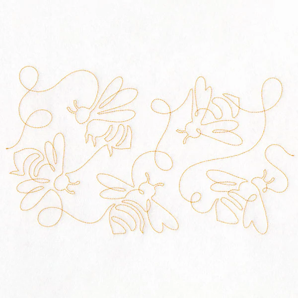Summer Garden - Honeybees (Edge-to-Edge Quilting) - Image 13