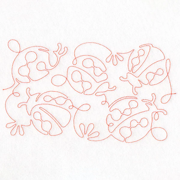 Summer Garden - Ladybugs (Edge-to-Edge Quilting) - Image 2
