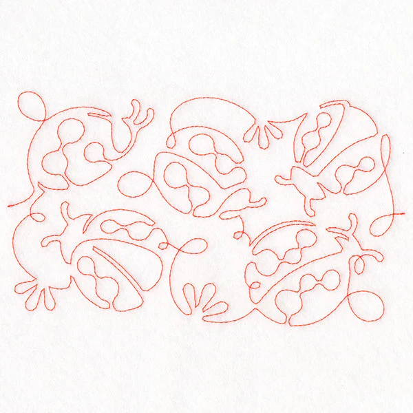 Summer Garden - Ladybugs (Edge-to-Edge Quilting) - Image 3