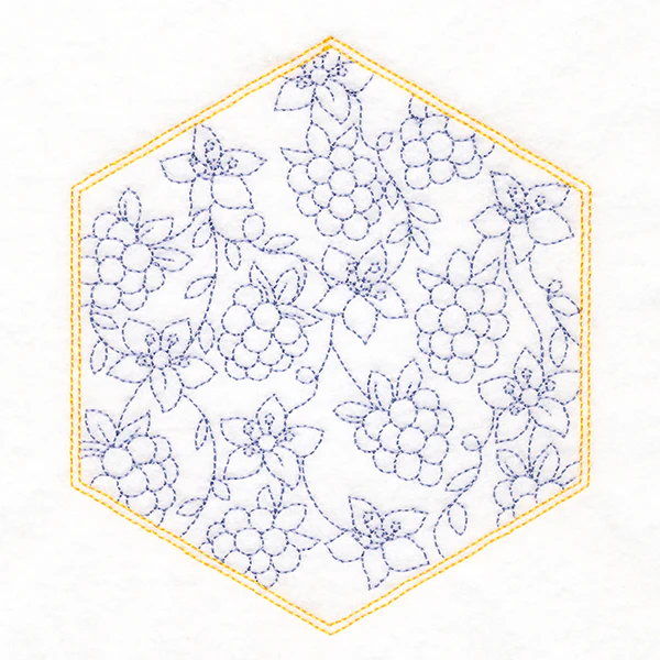 Sweet Fruit Quilt Hexagon - Blackberries - Image 5