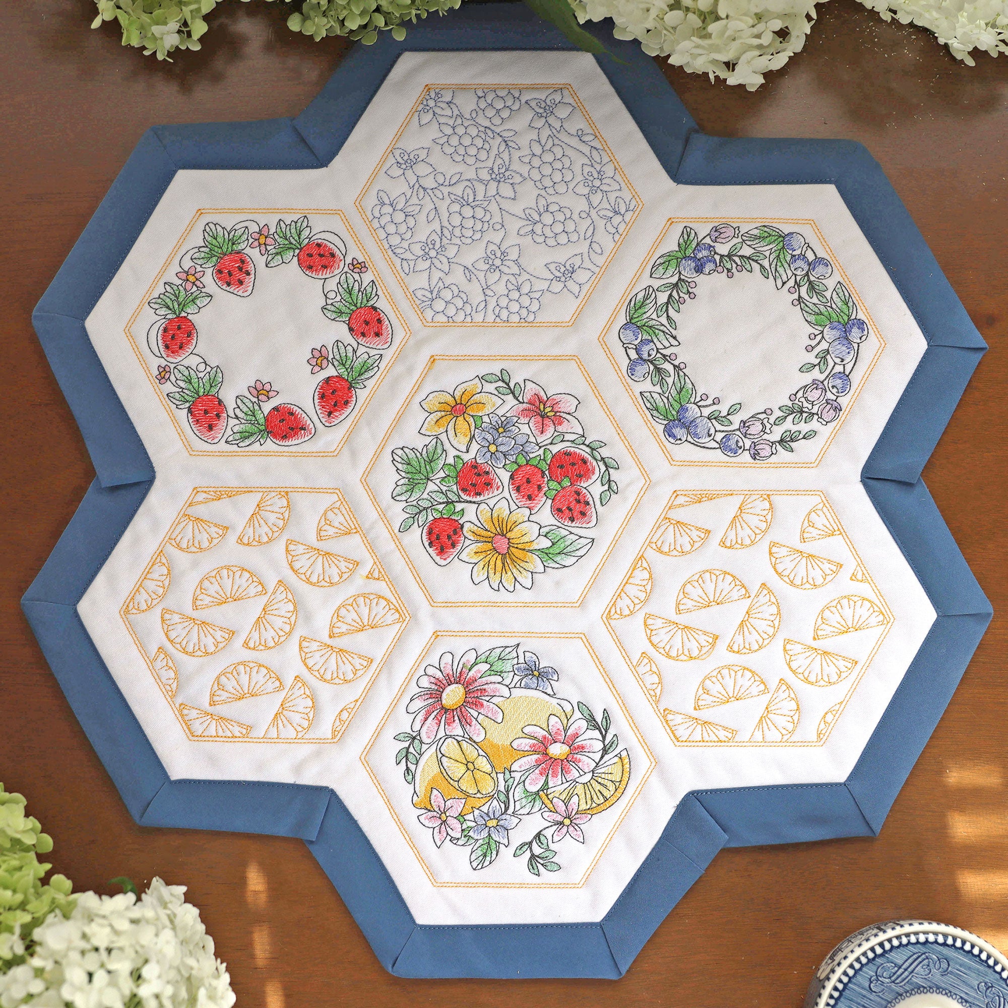 Sweet Fruit Quilt Hexagon Design Pack - Image 2