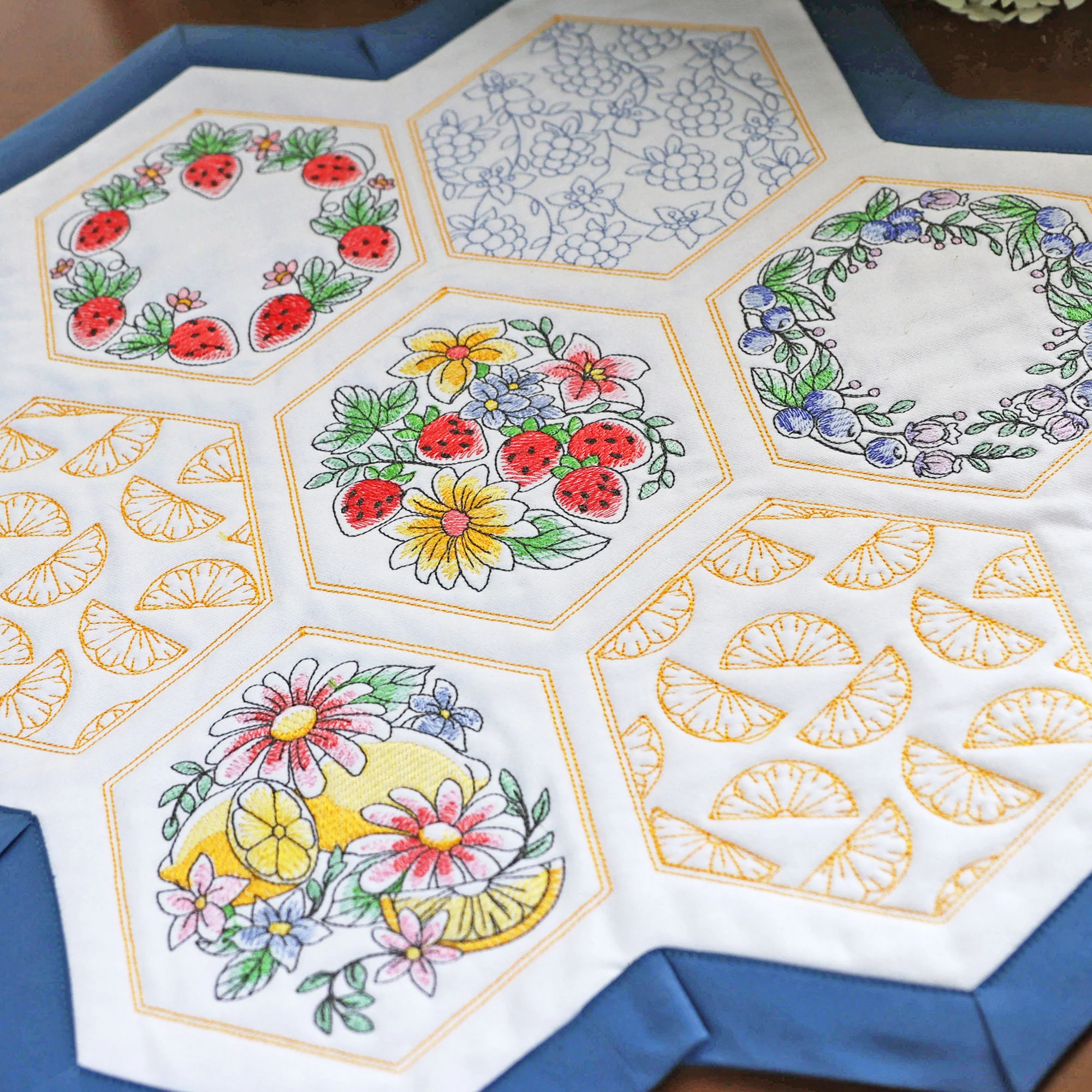 Sweet Fruit Quilt Hexagon Design Pack - Image 3