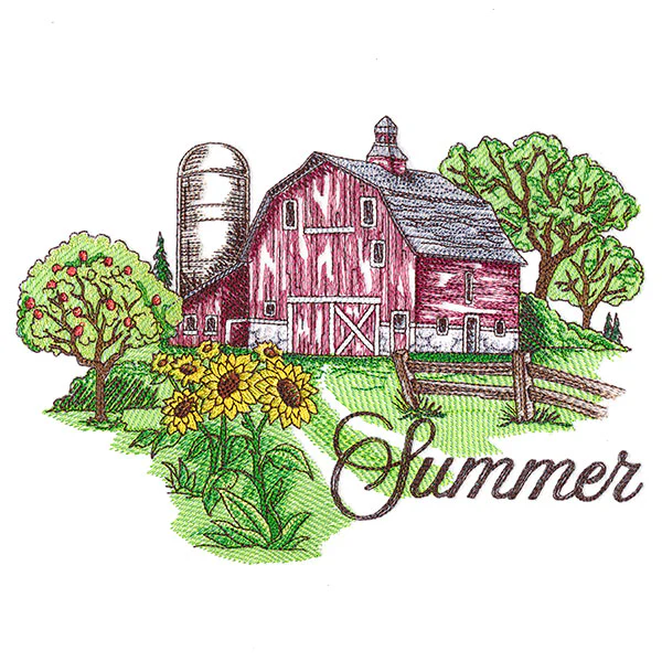 Summer in the Country Barn Scene - Image 2