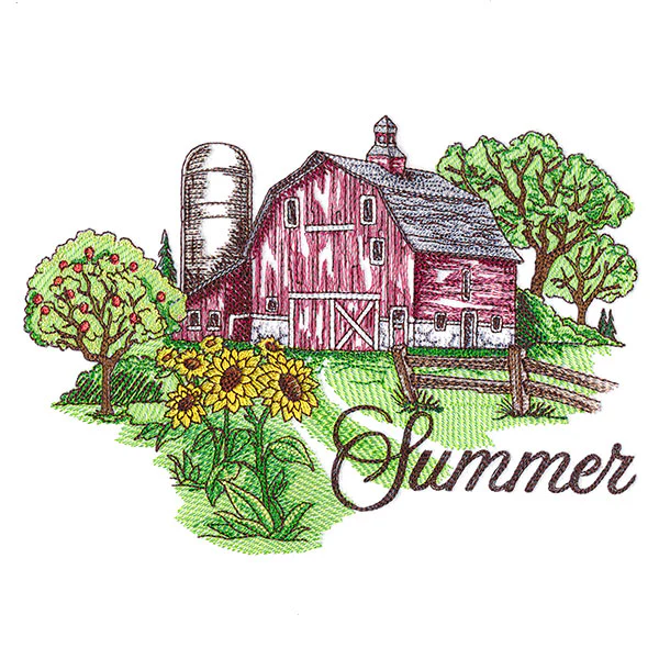 Summer in the Country Barn Scene - Image 3