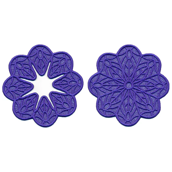 Summer Petals Wine Glass Coaster (Lace) - Image 3