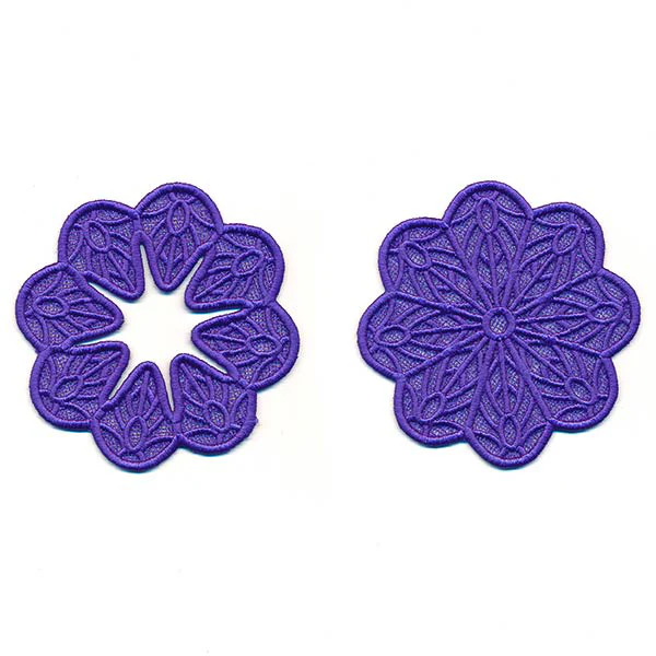 Summer Petals Wine Glass Coaster (Lace) - Image 6