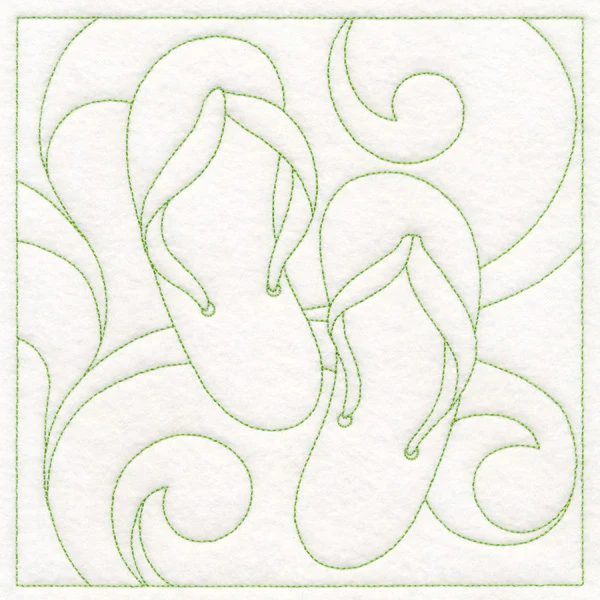 Summer Quilting - Flip-Flops (Double Run) - Image 2