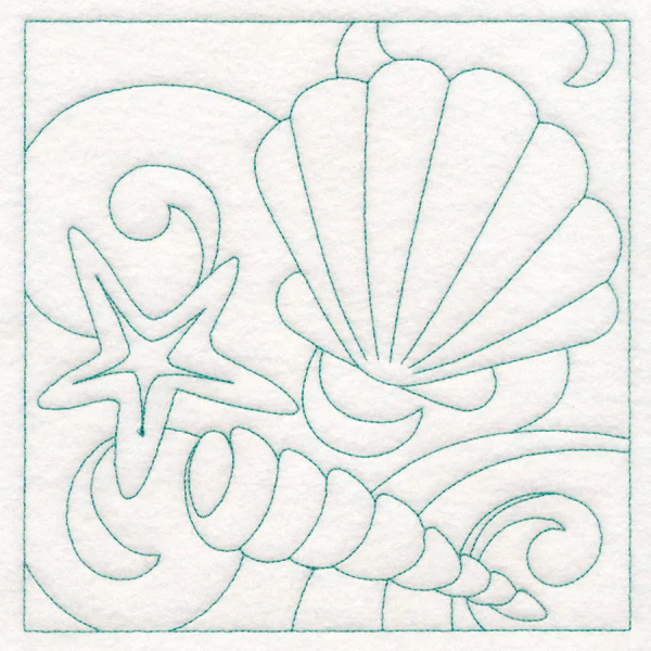 Summer Quilting - Seashells (Double Run) - Image 2