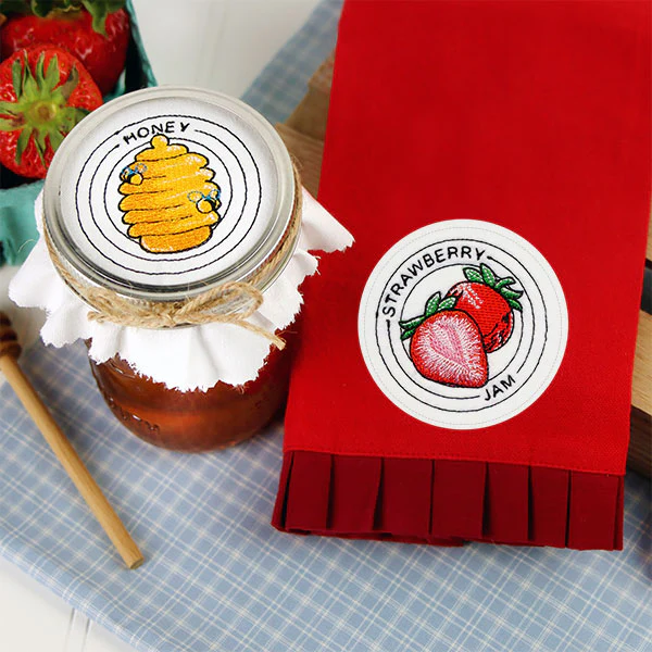 Summer Sensations Jar Topper - Strawberry Jam - Image 2