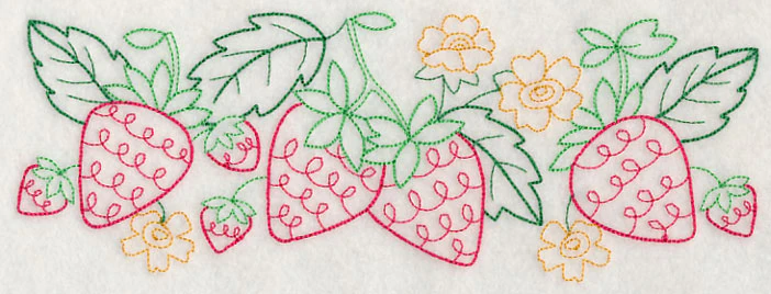 Summer Strawberry Border (Vintage) - Image 2