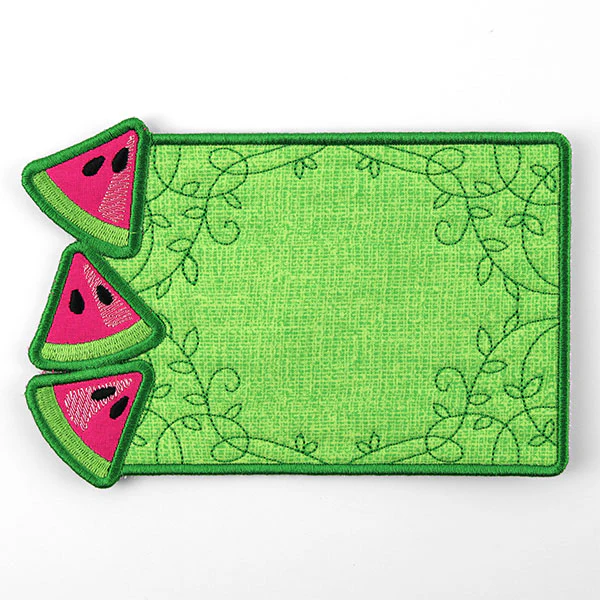 Summer Watermelon Mug Rug (In-the-Hoop) - Image 3