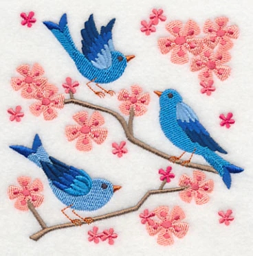 Summertime Bluebirds and Blooms 1 - Image 4