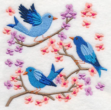 Summertime Bluebirds and Blooms 3 - Image 4