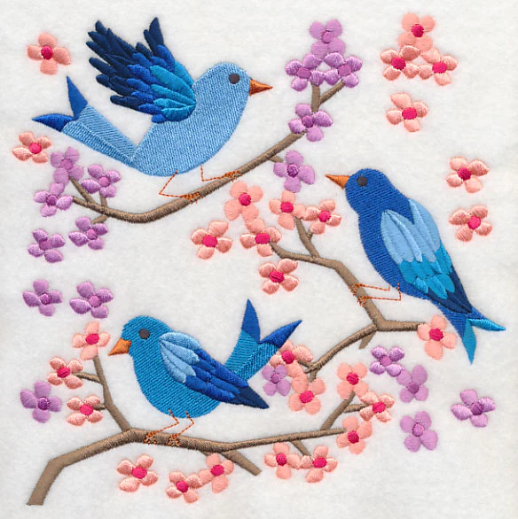 Summertime Bluebirds and Blooms 3 - Image 6