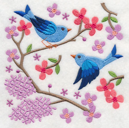 Summertime Bluebirds and Blooms 4 - Image 3