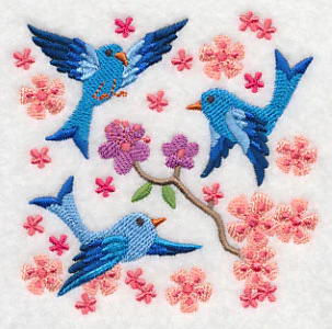 Summertime Bluebirds and Blooms 5 - Image 5